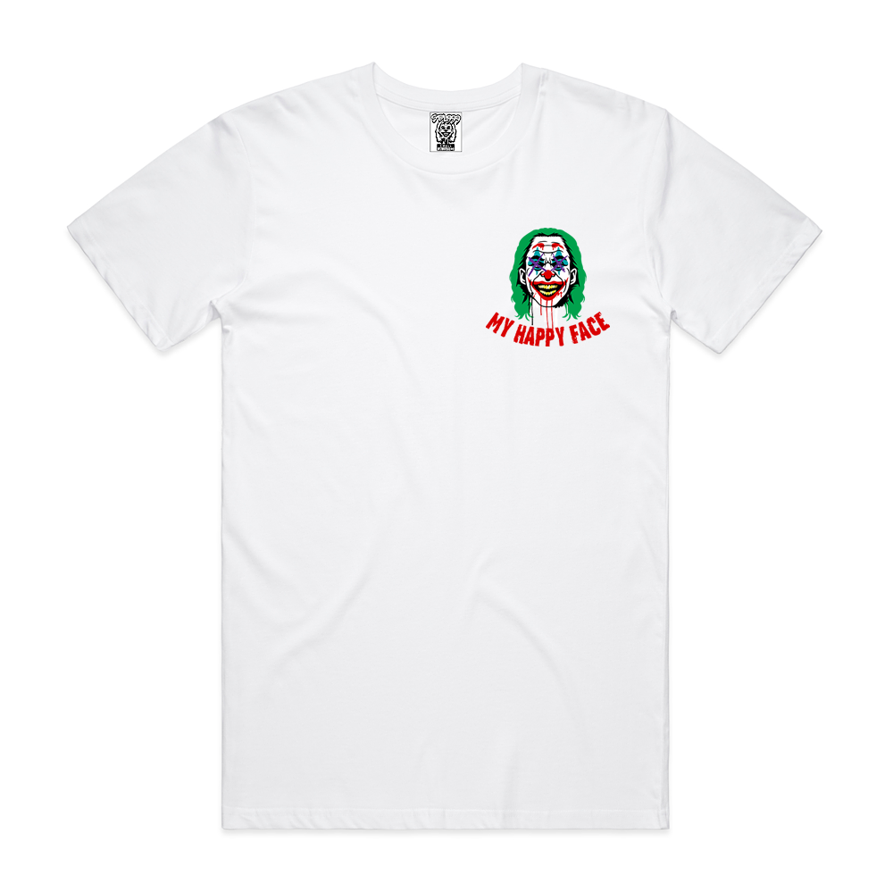 MY HAPPY FACE TEE-WHT