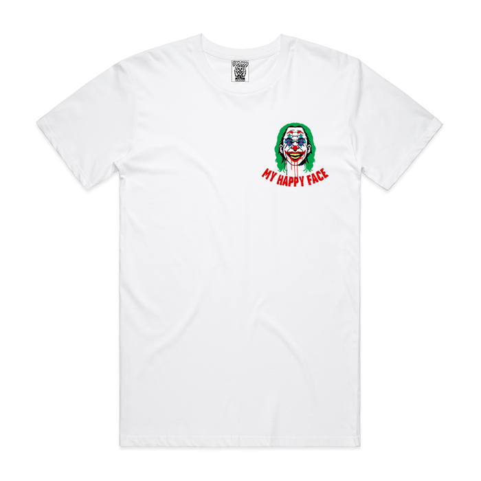 MY HAPPY FACE TEE-WHT